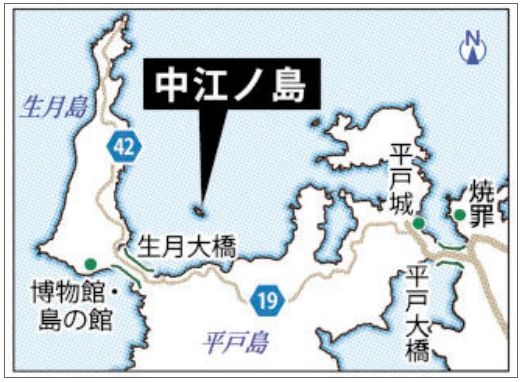 中江ノ島の地図
